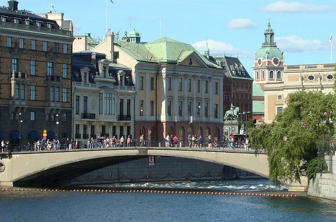 Beautiful Stockholm Small Group Walking Tour - Riksbron bridge views: government, City Hall, and Nobel vibes