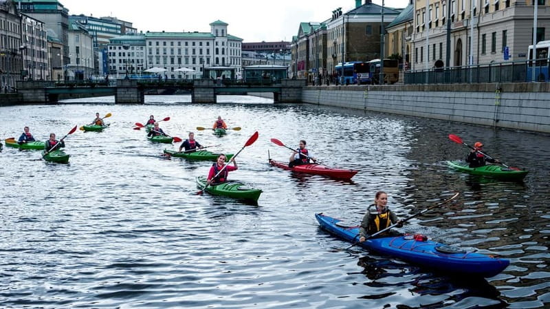 City Kayak Tour - The Route: River Stretch First, Then Canal Network Views