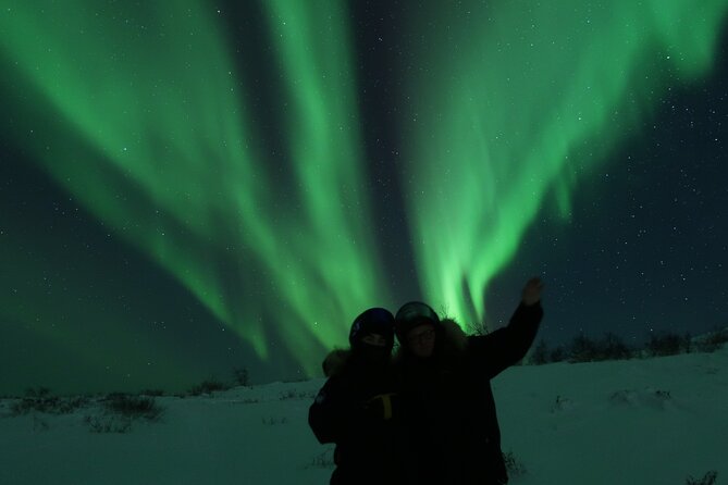 Enjoy the Aurora show on top of the mountain inc tipi dinner - Máttaráhkká Lodge and tipi dinner under low light