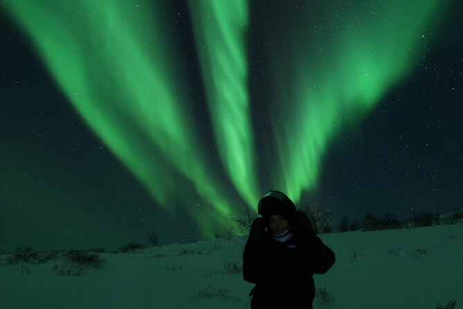 Enjoy the Aurora show on top of the mountain inc tipi dinner - The summit waiting game, hot drinks and photo support