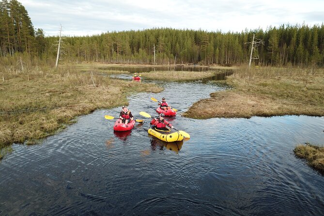 Family Packraft tour in Sälen - Paddling Västerdal: steering, fast bits, and real action
