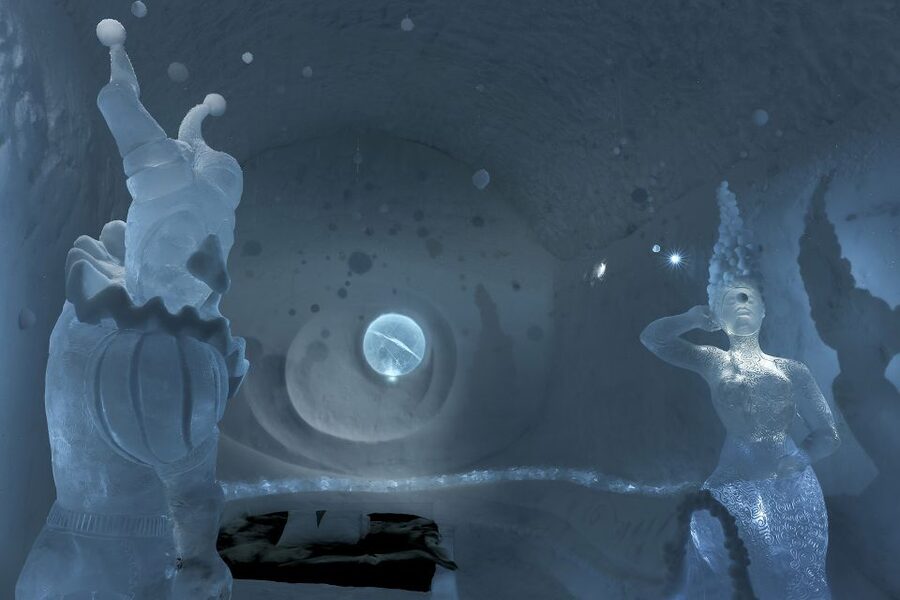 From Abisko: Explore the Icehotel - ICEHOTEL 365 vs the Winter Art Suites: What You See Depends on When You Go