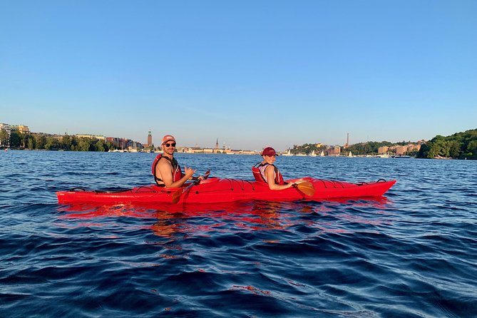 Guided Kayak Tour in Central Stockholm - Kayak view of central Stockholm, minus the map math