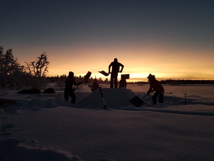 Kiruna: Build your own igloo overnight Tour - The 20-hour rhythm, from Kiruna pickup to Kalixforsbron camp night
