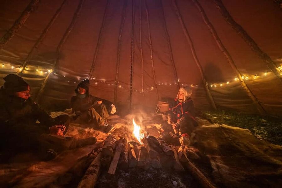 Luleå: Sami Culture, Reindeer, and Northern Lights Tour - The Luleå River walk: pine forests, fewer lights, and better Northern Lights odds