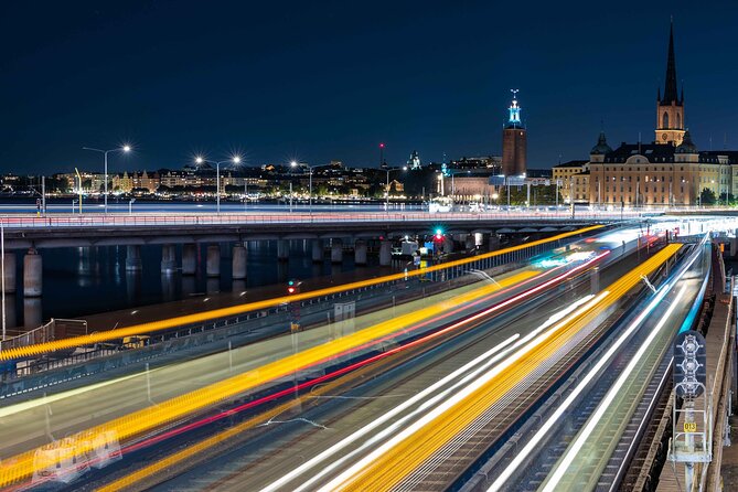Magical "Stockholm by Night" Photo Walk - Stop 3: Mariaberget Viewpoints, Long Exposure Practice With Real City Motion
