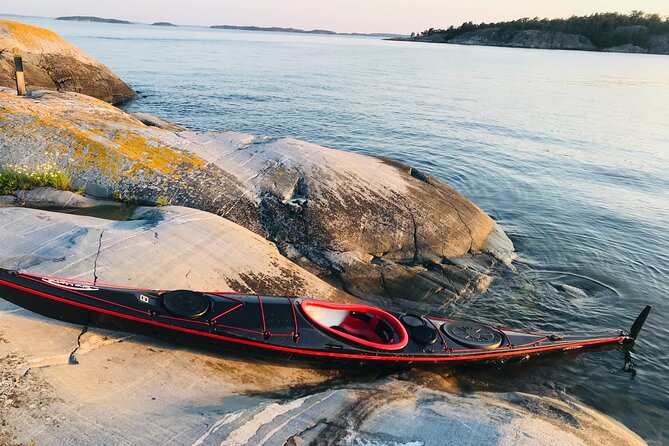 PRIVATE Sunset Kayaking in Stockholm Archipelago Nature Reserve - Fika on the water: why the tea break is the secret sauce