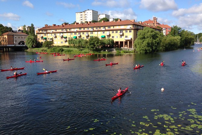 Self-Guided Kayak Adventure In Central Stockholm (Two-man kayak) - Arriving at Långholmen Kajak Uthyrning: Where the Water Adventure Starts