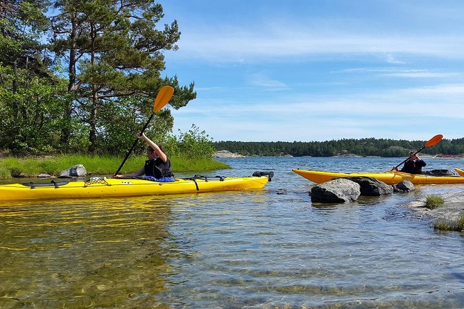 Stockholm Archipelago Tour by Kayak - Island Stop for Lunch, Organic Food, and a Fika Moment