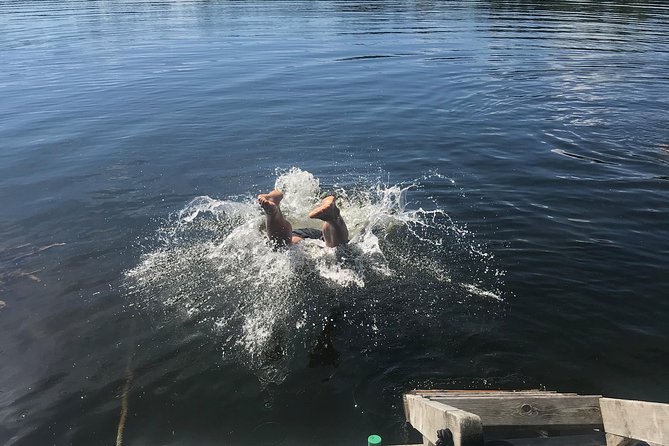 Stockholm Fire and Ice Tour! Dive into Swedish lifestyle! - Sauna and lake plunge: the fire and ice moment