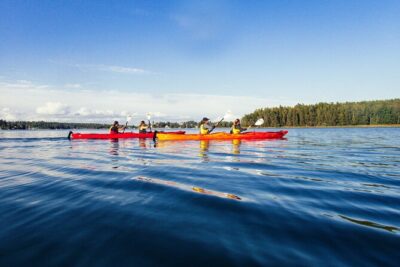 Kayaking tour around Vaxholm Archipelago with Fika