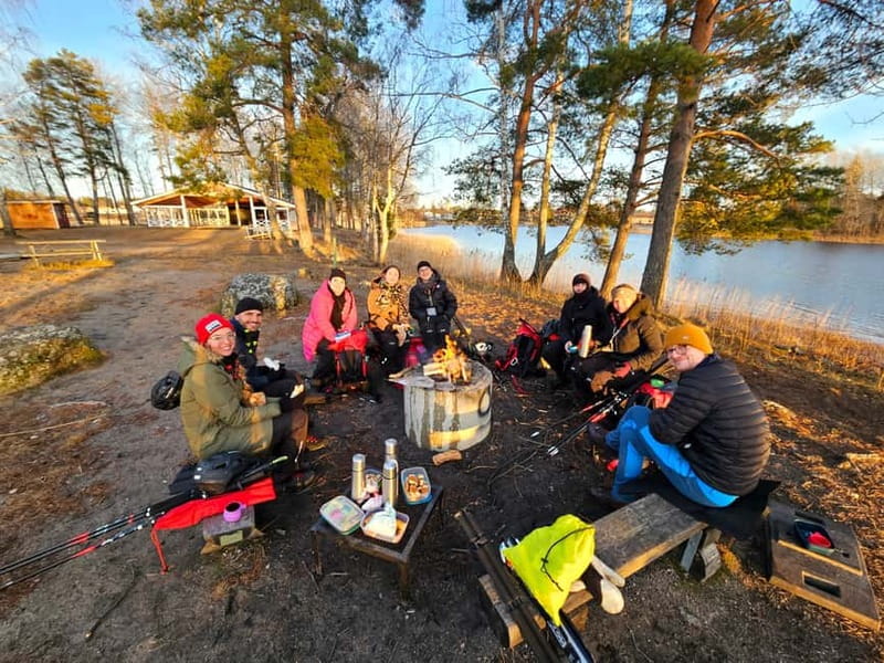 Stockholm: Nordic Ice Skating for Beginners on a Frozen Lake - First Skating Session: Learning Nordic Technique on Snowy Water