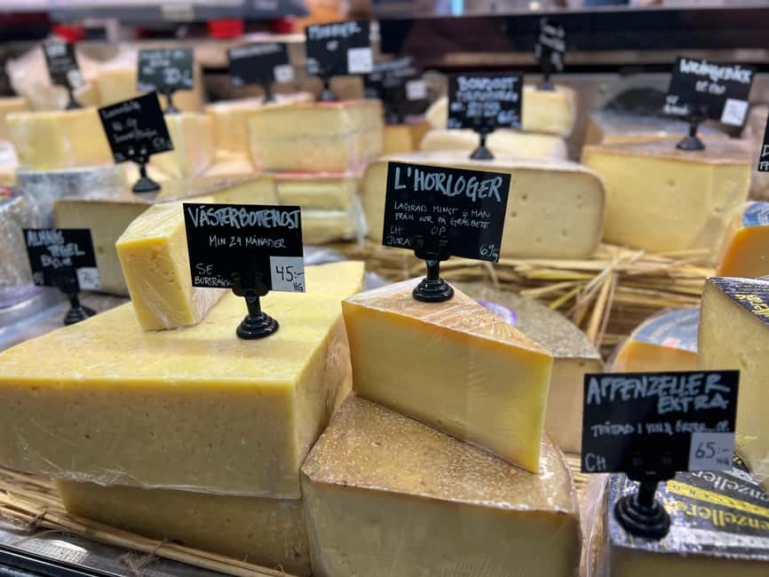 Stockholm: Old Town Food Tour of 7 Locals Favorites Tastings - Local cheeses, the part most people underestimate