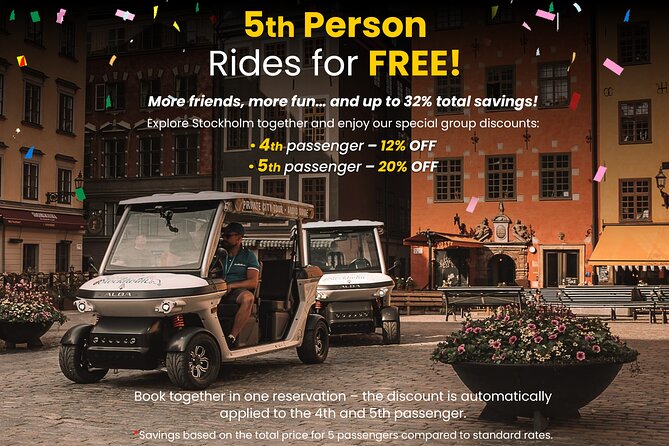 Stockholm Private Golf Cart Tours - What you should expect from the 60-minute vs 120-minute tour
