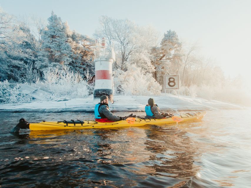 Stockholm: Winter Kayaking, Swedish Fika, and Hot Sauna - Paddle time around Vaxholm and Bogesund nature reserve