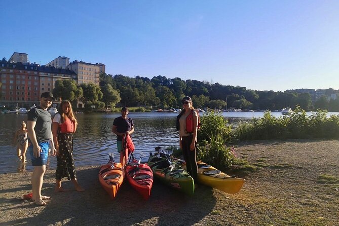 Sunset Kayak Tour in Central Stockholm and Swedish Fika - Paddling through central Stockholm at dusk, not just floating past it