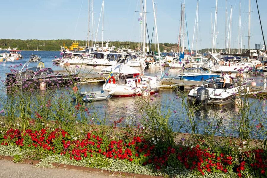 Vaxholm & Stockholm Archipelago: Guided Excursion, Day Trip - The walk to the beach: artillery tracks, then a Baltic Sea dip